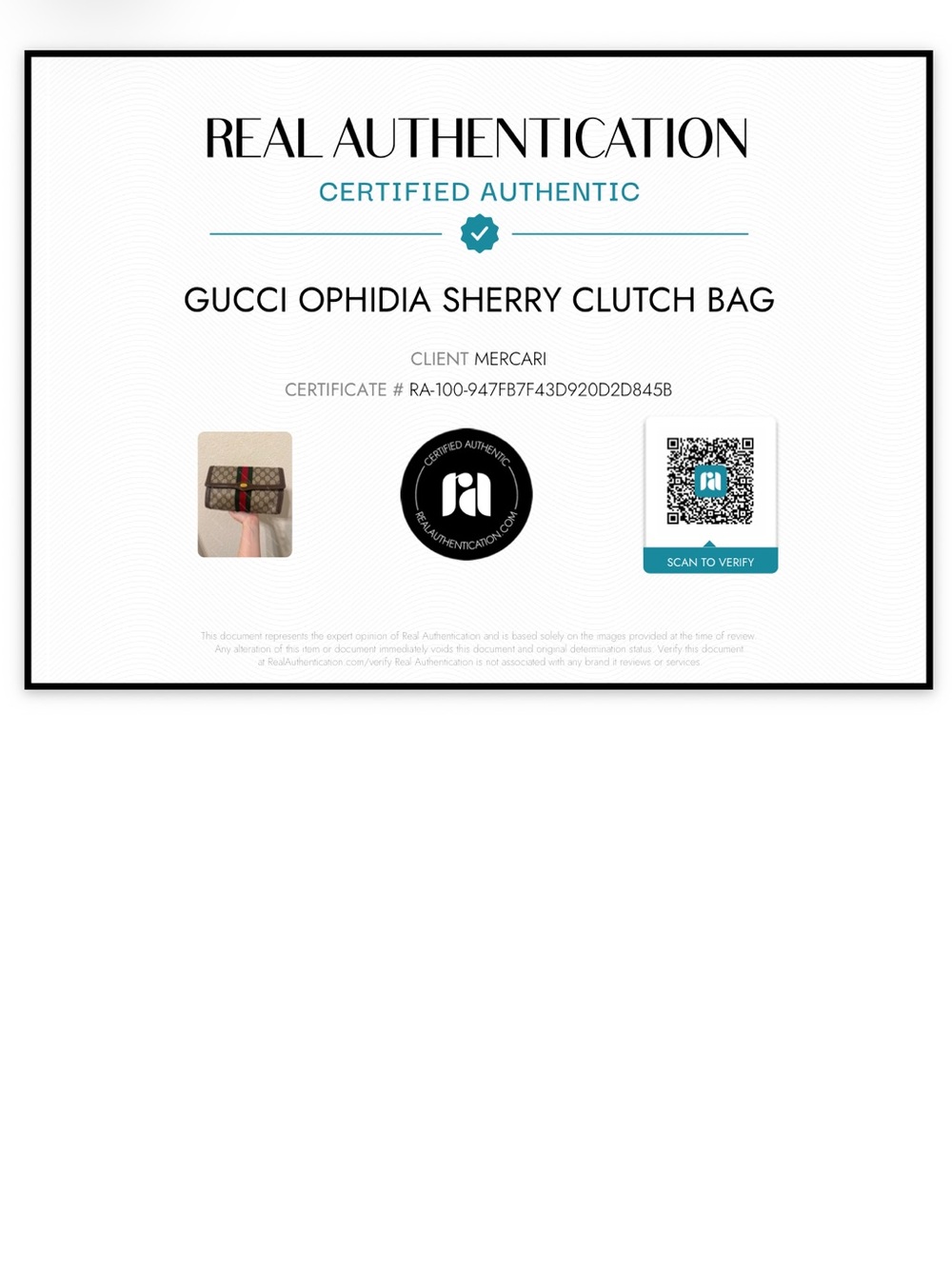 Gucci Ophidia Sherry Clutch Bag - Picture 10 of 10